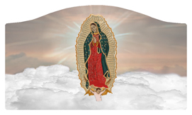 DASHELL-110-BZ Lady of Guadalupe Clouds Bronze